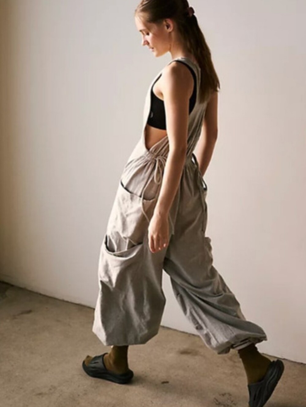 Free People FP Movement Infinity Jumpsuit Heather Gray Size Medium